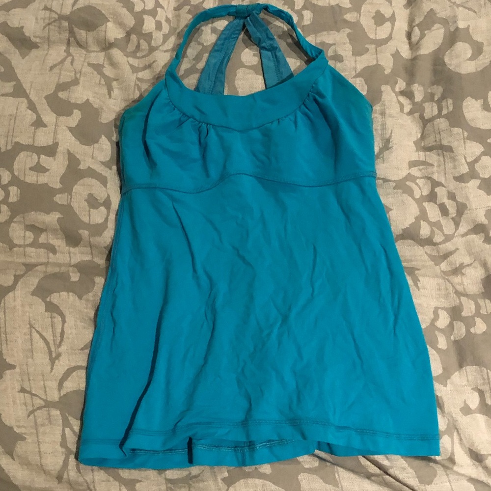 Turquoise Lululemon Scoop Me Up Tank- Size 6